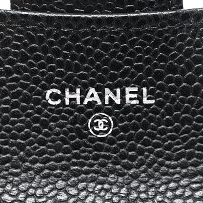 Chanel Caviar Quilted Flap Card Holder Wallet Black 6 of 9
