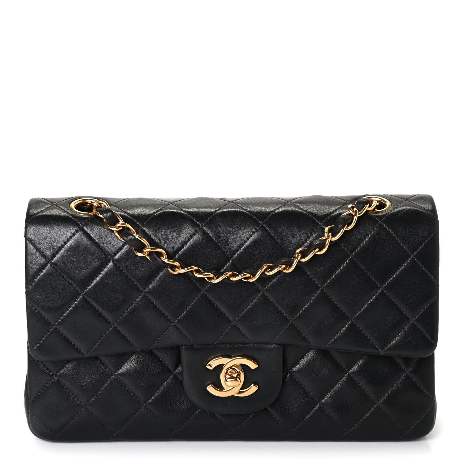 Chanel Lambskin Quilted Small Double Flap Black 1 of 4