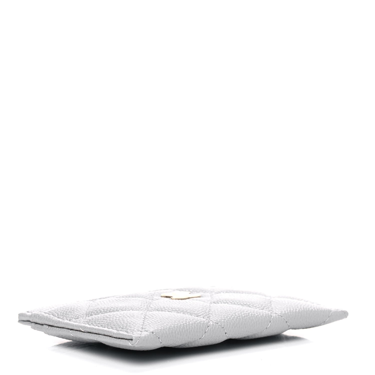 Chanel Caviar Quilted Card Holder Grey 3 of 4