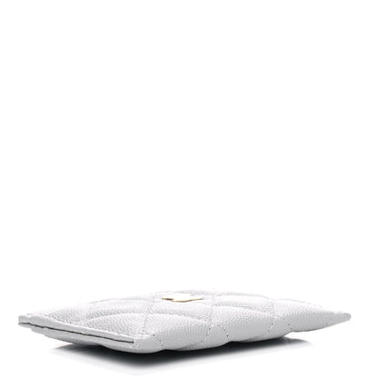 Chanel Caviar Quilted Card Holder Grey 3 of 4