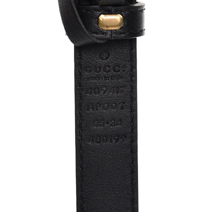 Gucci Calfskin Double G 20mm Belt 85 34 Black 6 of 7