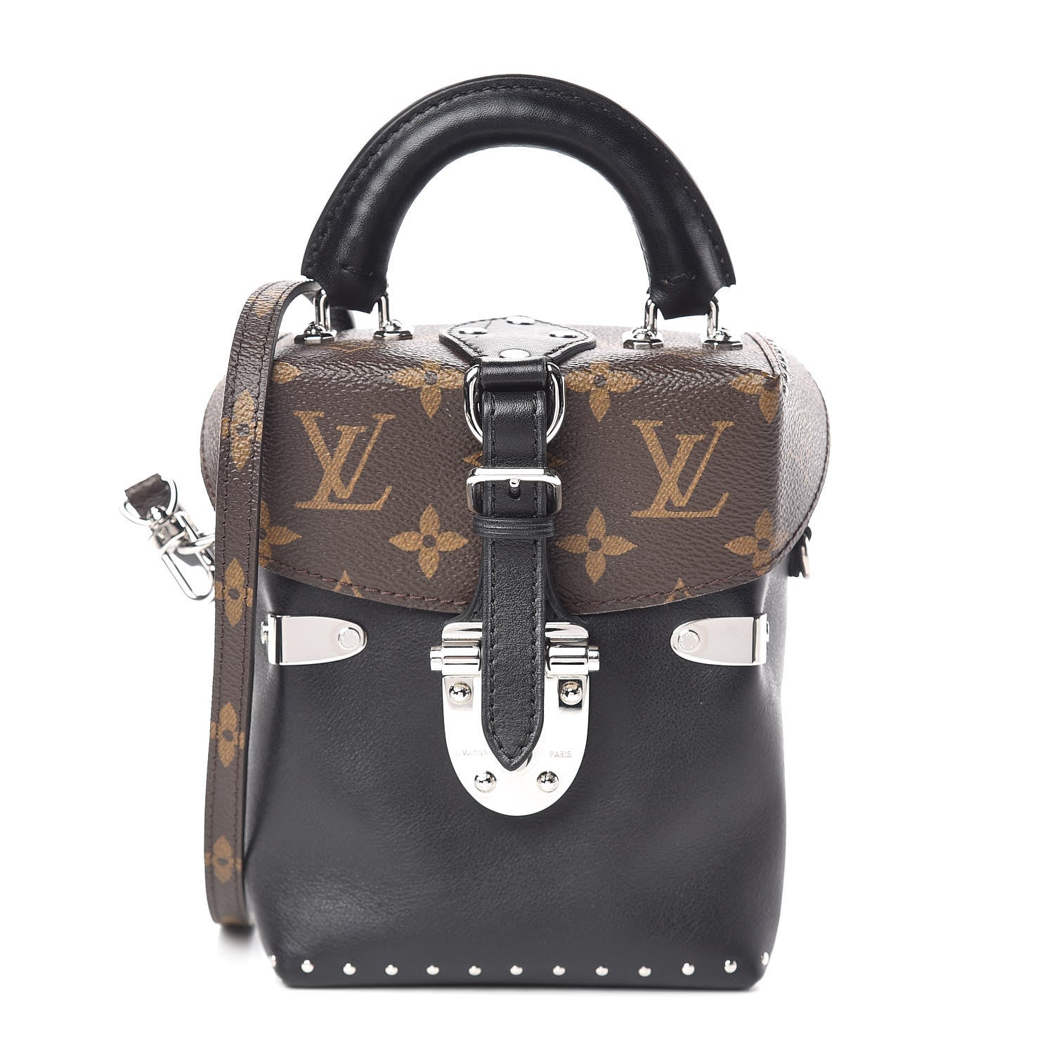 Louis Vuitton Calfskin Monogram Camera Box Black 1 of 10
