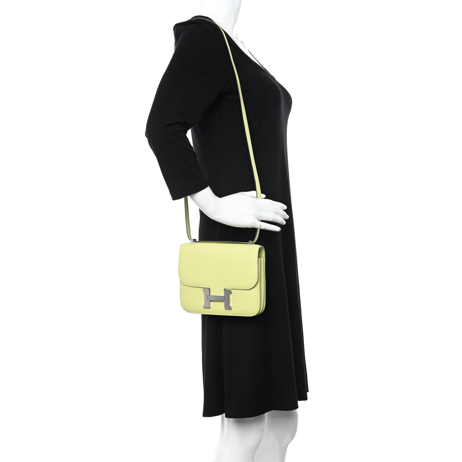 Hermes Chevre Mysore Constance 18 Jaune Bourgeon 2 of 14