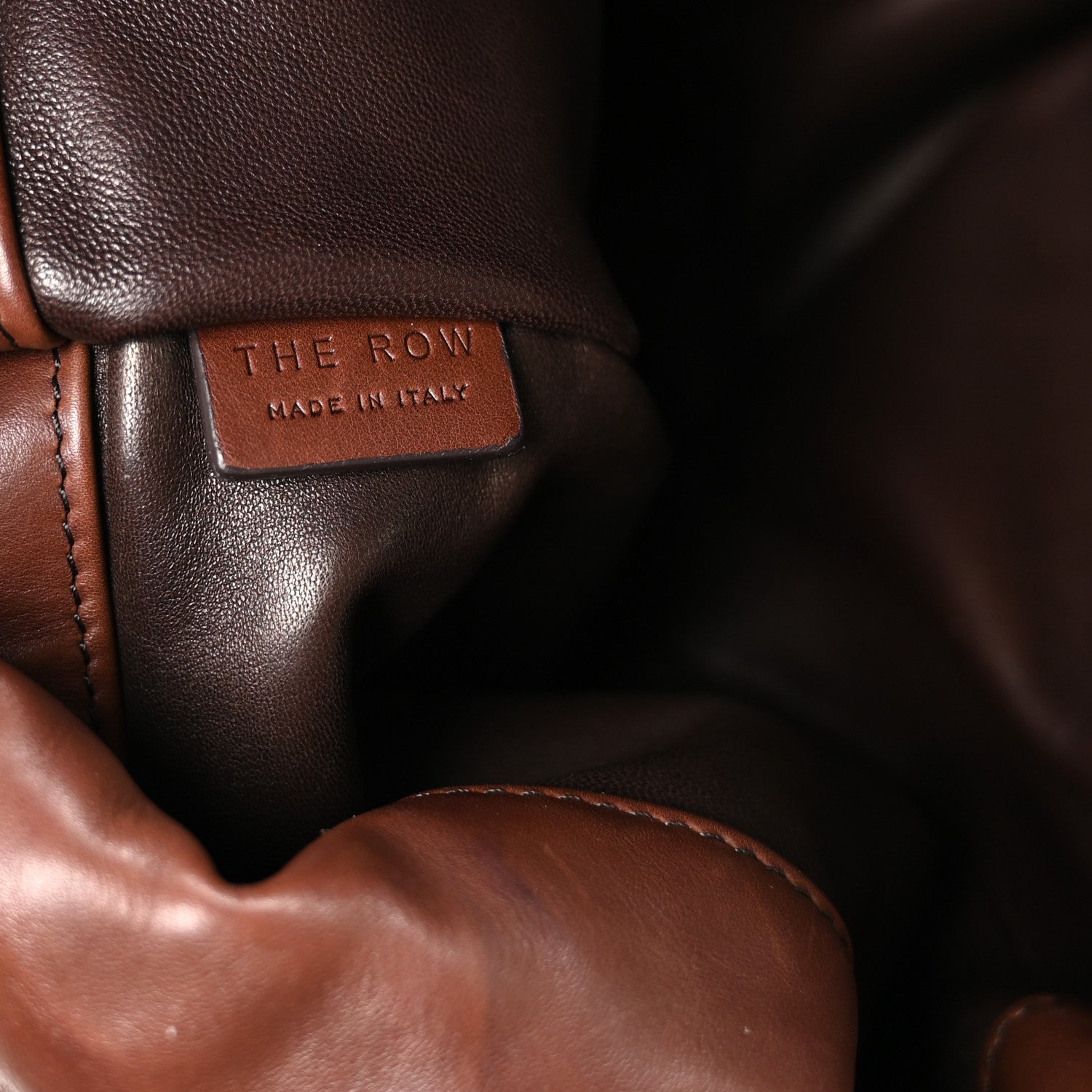The Row Nappa Puffy Backpack Chocolate 5 of 8