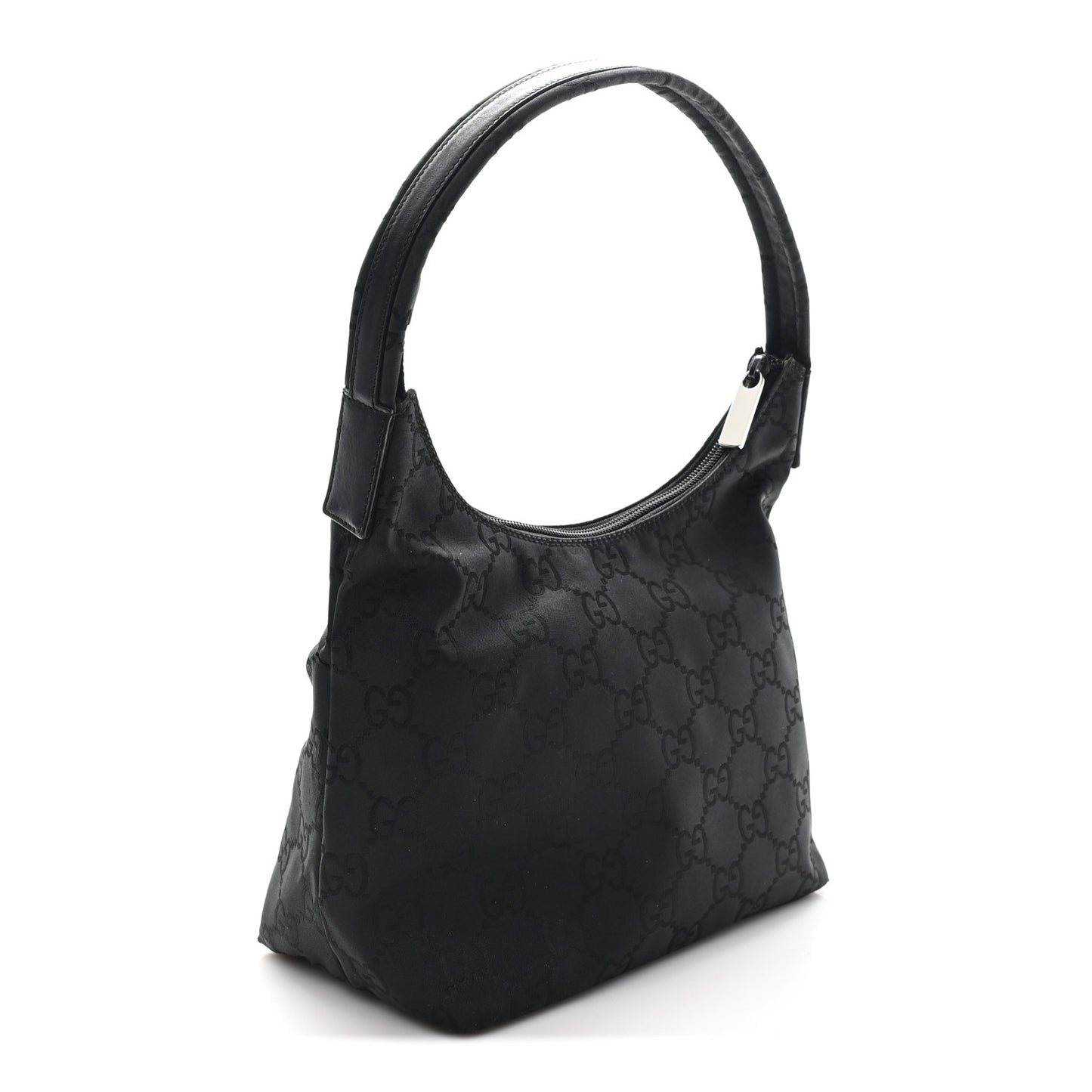 Nylon Hobo Monogram Small  Black