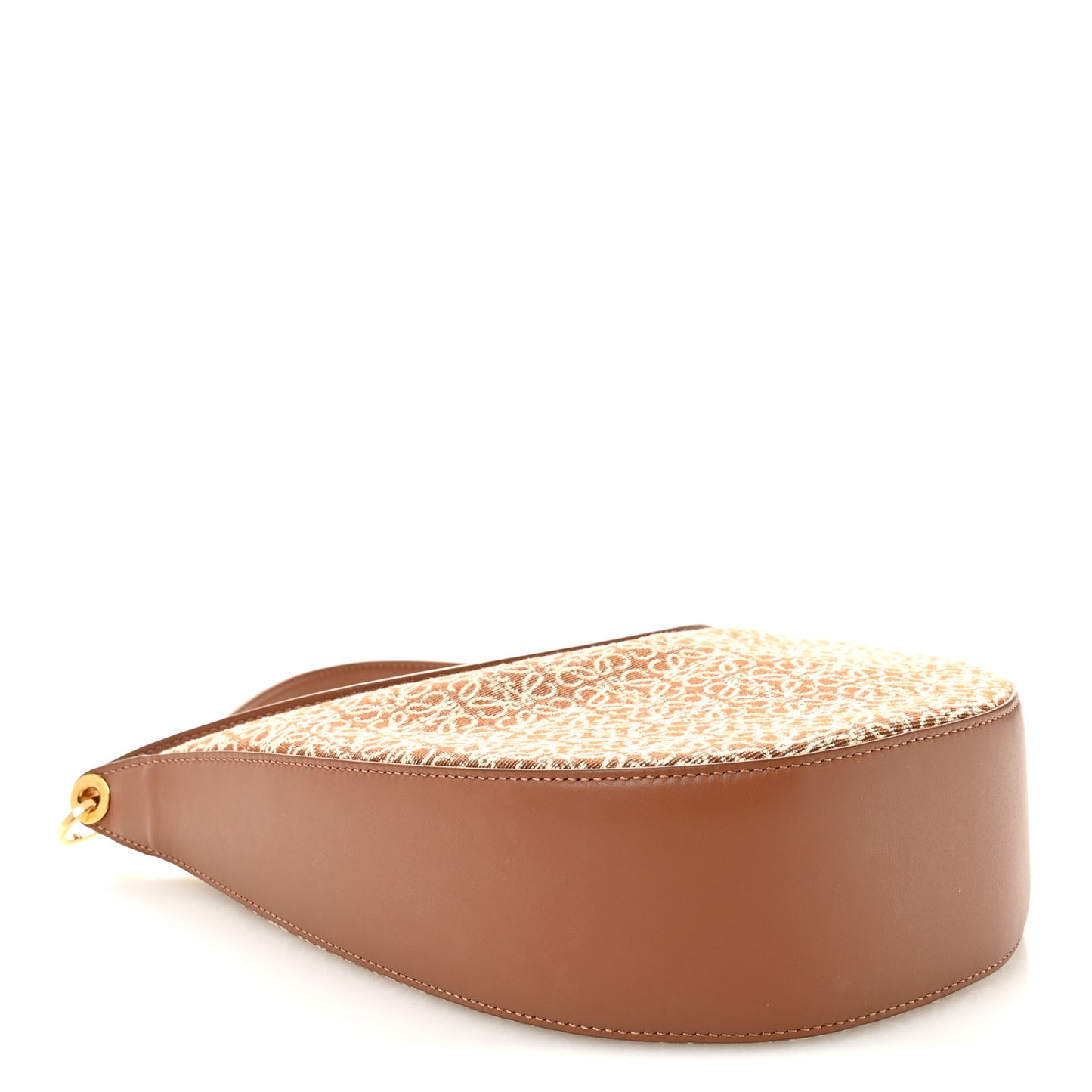 Jacquard Anagram Calfskin Luna Bag Tan Pecan