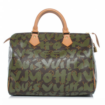 Louis Vuitton Monogram Graffiti Speedy 30 Kaki 1 of 7