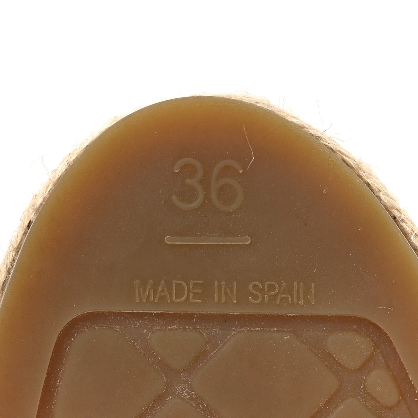 Lambskin Printed Coco Beach Espadrilles 36 Light Pink Black