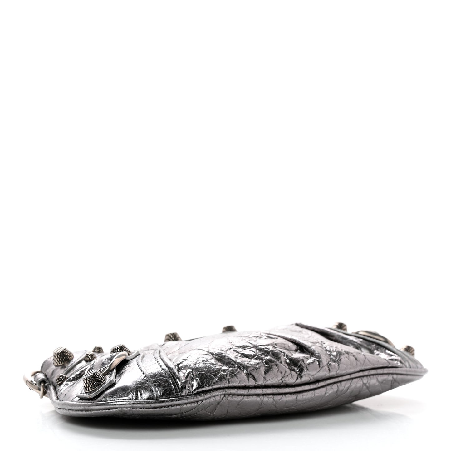 Metallic Agneau Arena Mini Le Cagole Multi Pouch Silver