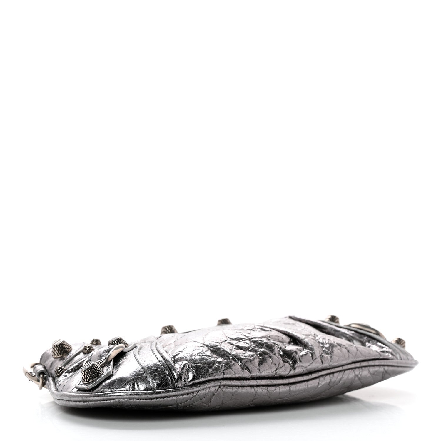 Balenciaga Metallic Agneau Arena Mini Le Cagole Multi Pouch Silver 4 of 10