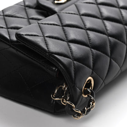 Chanel Lambskin Quilted Mini Rectangular Flap Black 10 of 12
