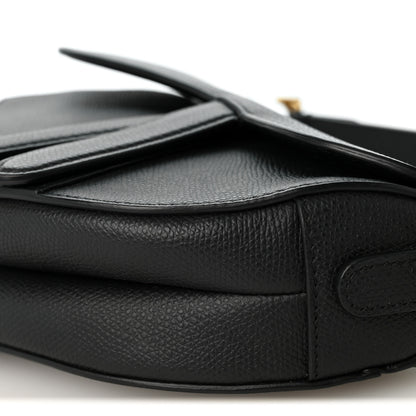 Christian Dior Grained Calfskin Mini Saddle Bag Black 10 of 10