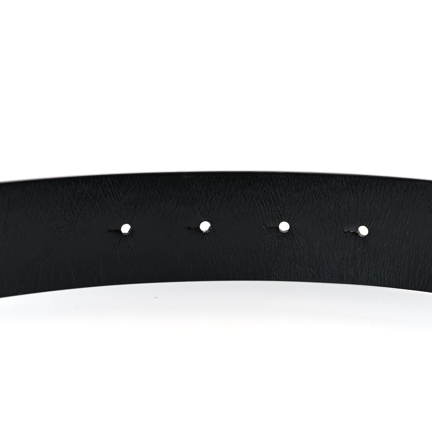 Patent Calfskin CC Reversible Belt 80 32 Black White
