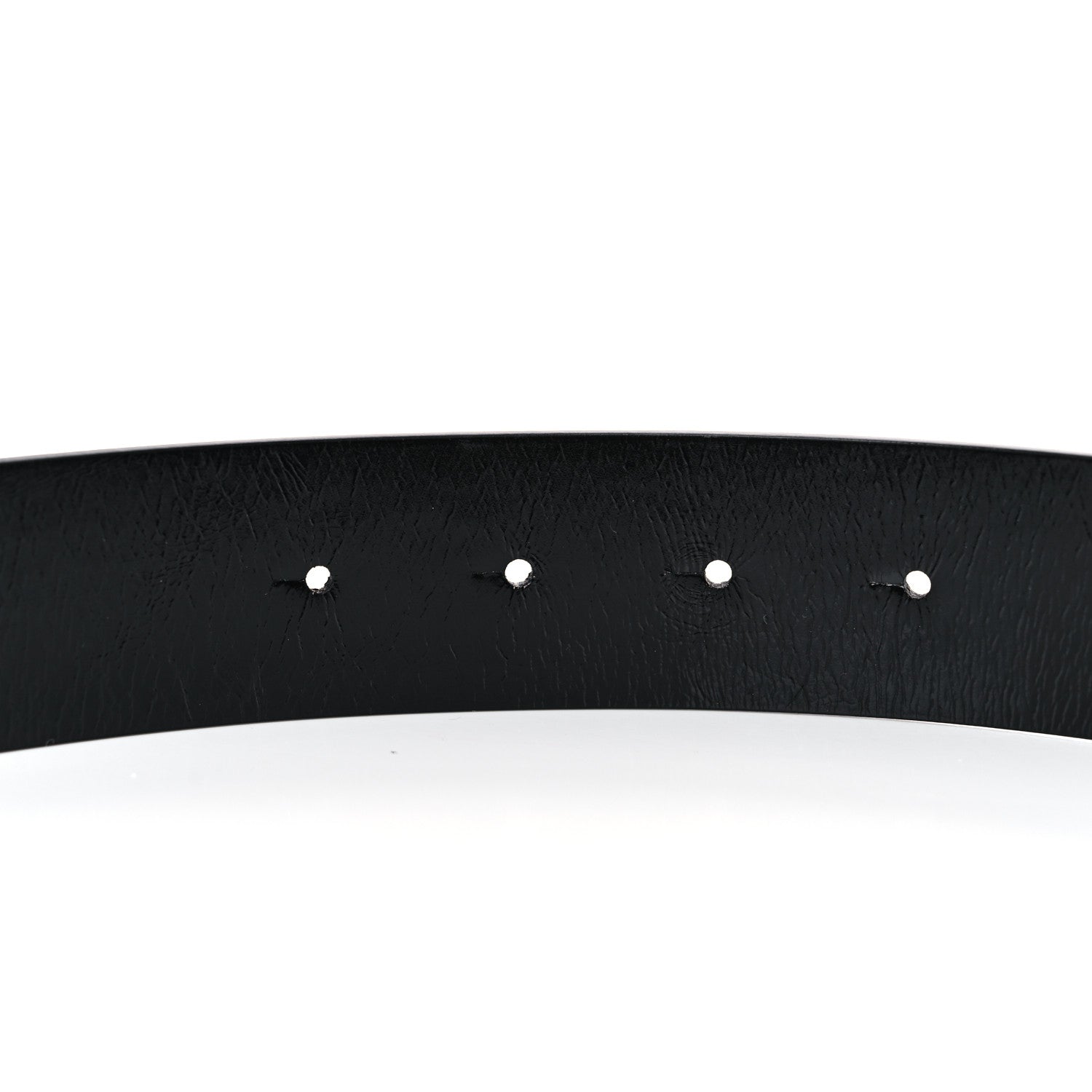 Chanel Patent Calfskin CC Reversible Belt 80 32 Black White 4 of 5