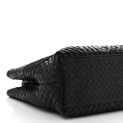 Bottega Veneta Lambskin Intrecciato Boutis MediumTote Black 10 of 12