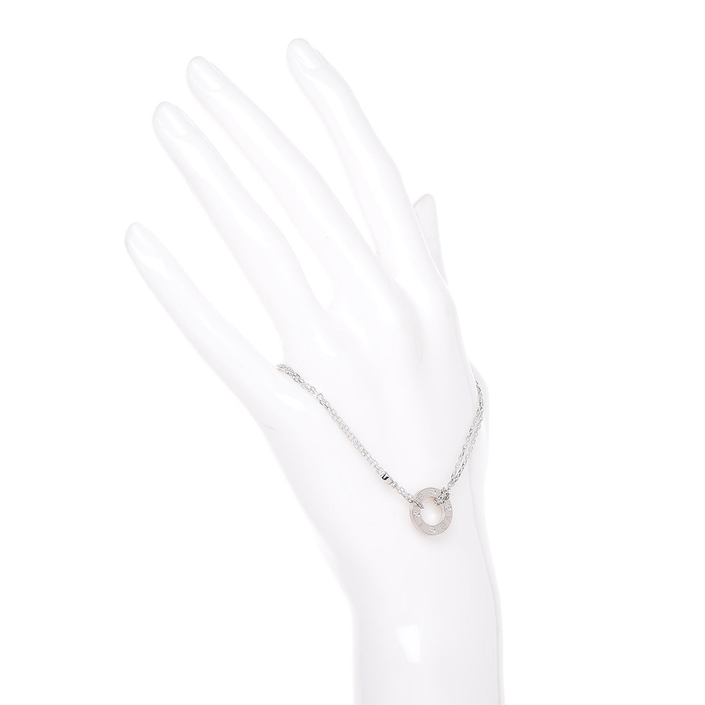 18K White Gold Diamond LOVE Bracelet