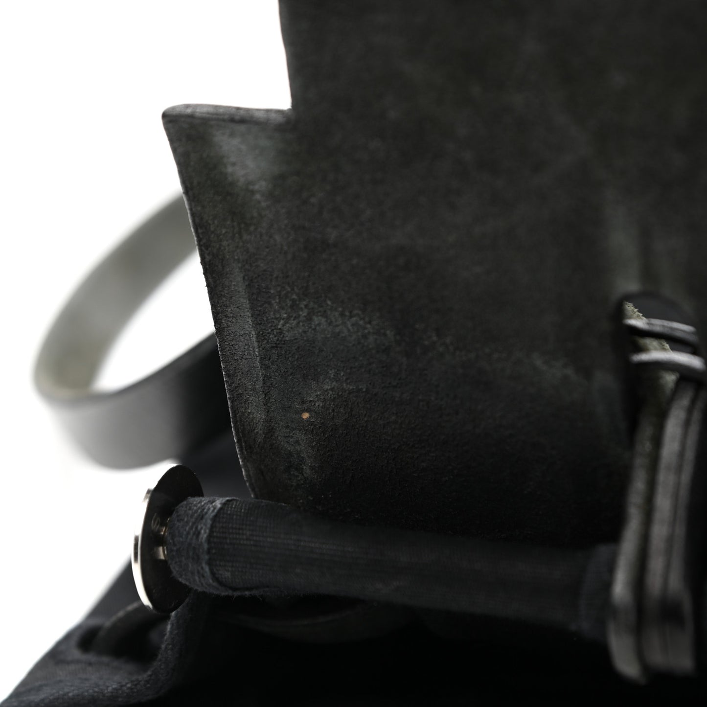 Toile Vache Calfskin Herbag 30 PM Black