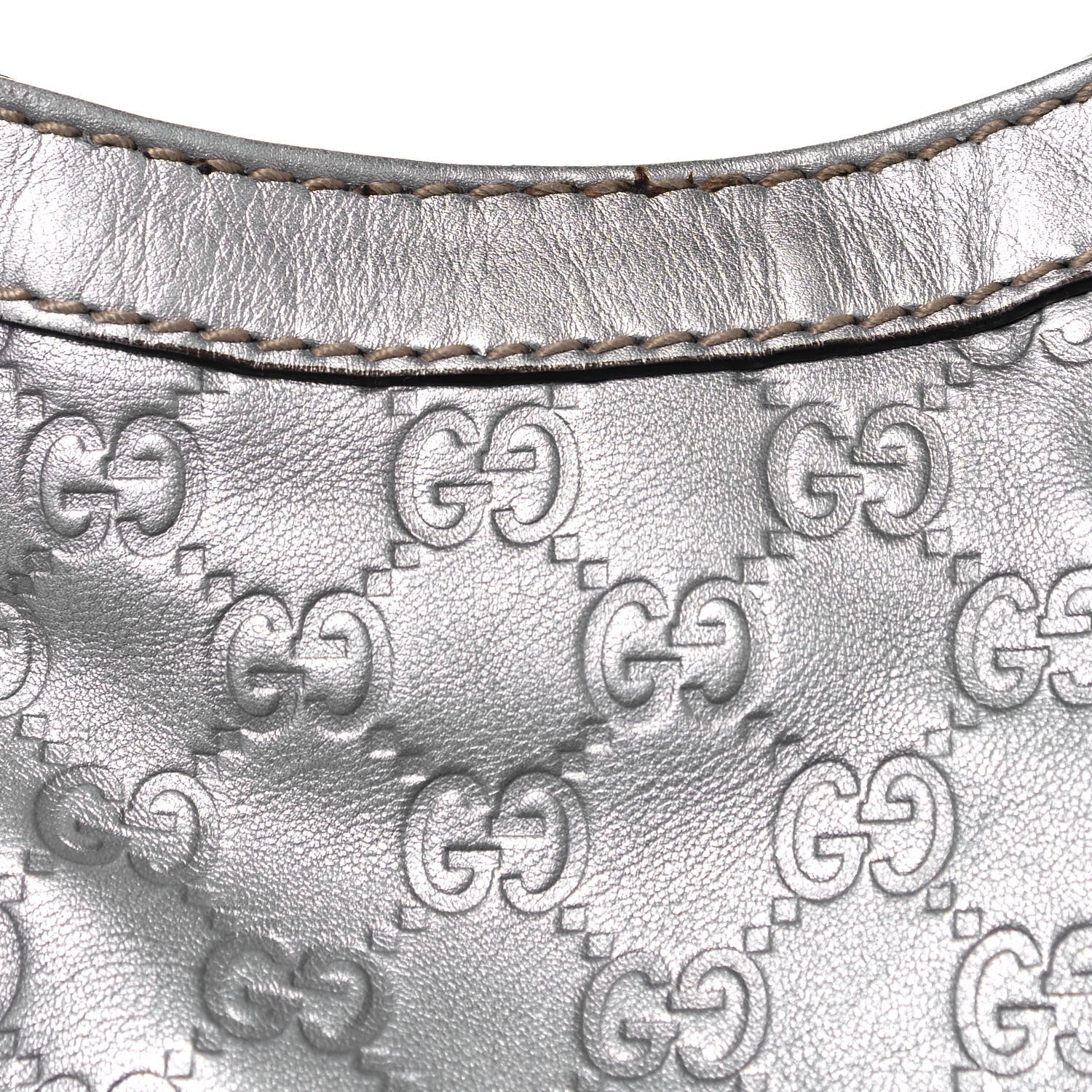 Gucci Guccissima Large Sukey Tote Silver 16 of 18
