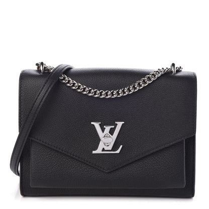Louis Vuitton Soft Calfskin My Lockme Chain Bag BB Black 1 of 9