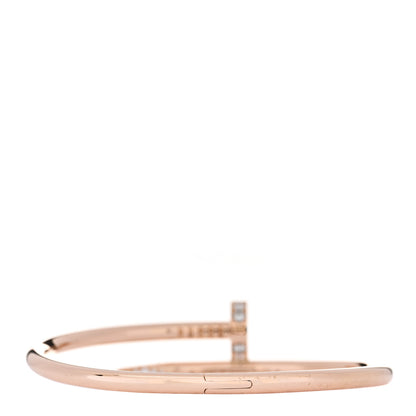 Cartier 18K Pink Gold Diamond Juste Un Clou Bracelet 16 2 of 3