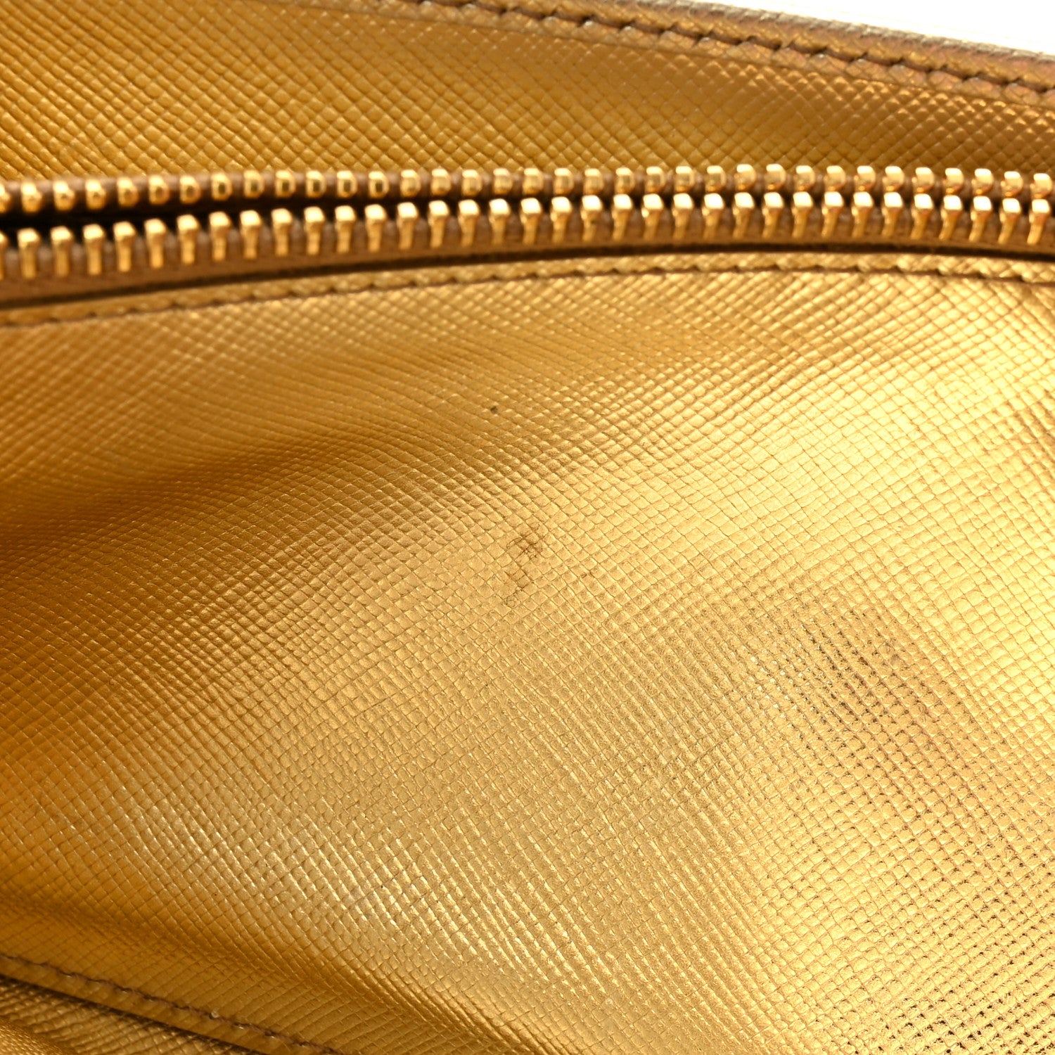Prada Metallic Saffiano Wallet On Chain Platino 12 of 21