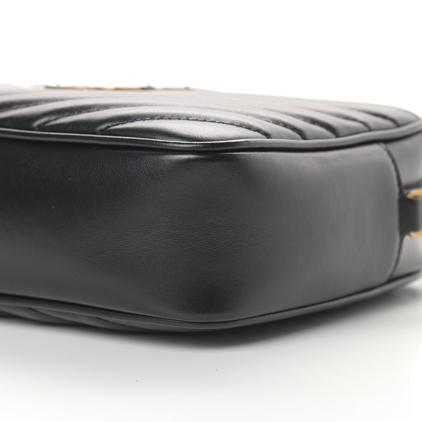 Calfskin Matelasse Monogram Lou Camera Bag Black