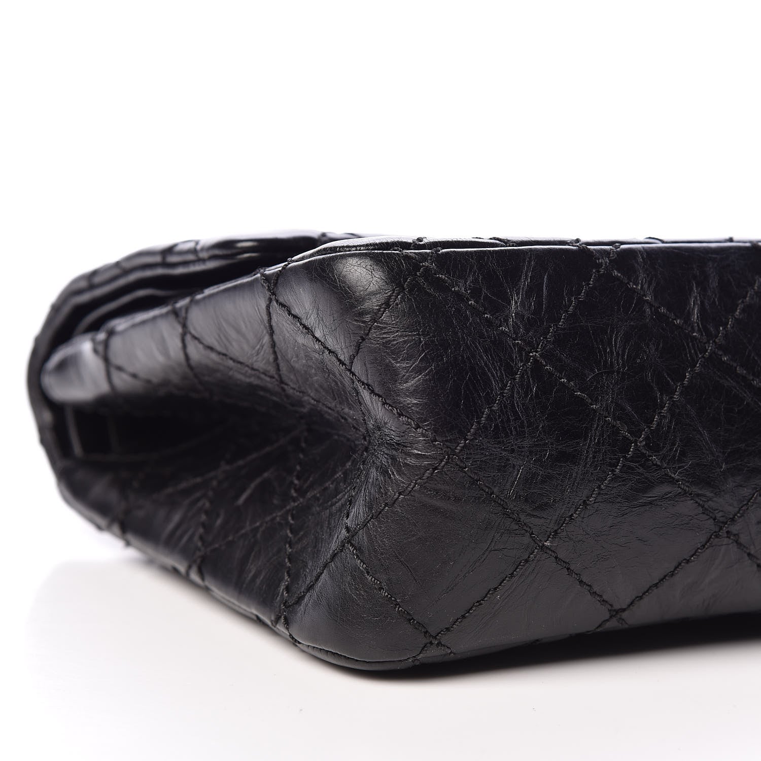 Chanel Aged Calfskin Quilted 2.55 Reissue 226 Flap So Black 5 of 10