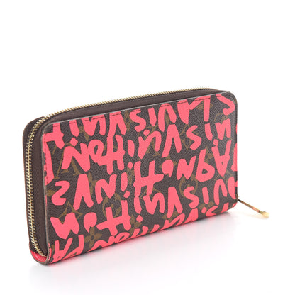 Louis Vuitton Monogram Graffiti Zippy Wallet Fuchsia 3 of 6