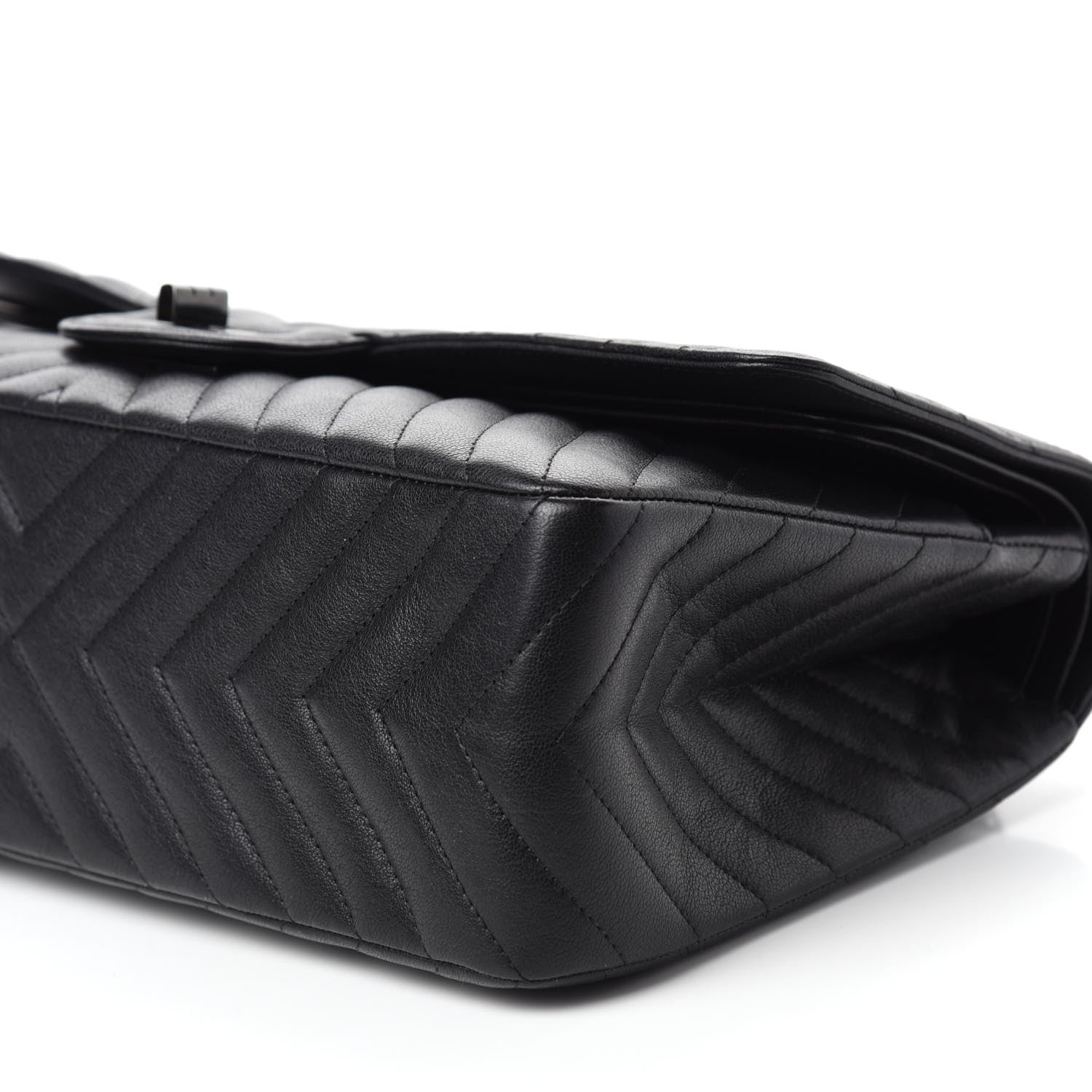 Chanel Sheepskin Chevron Quilted 2.55 Reissue 227 Flap So Black 7 of 20