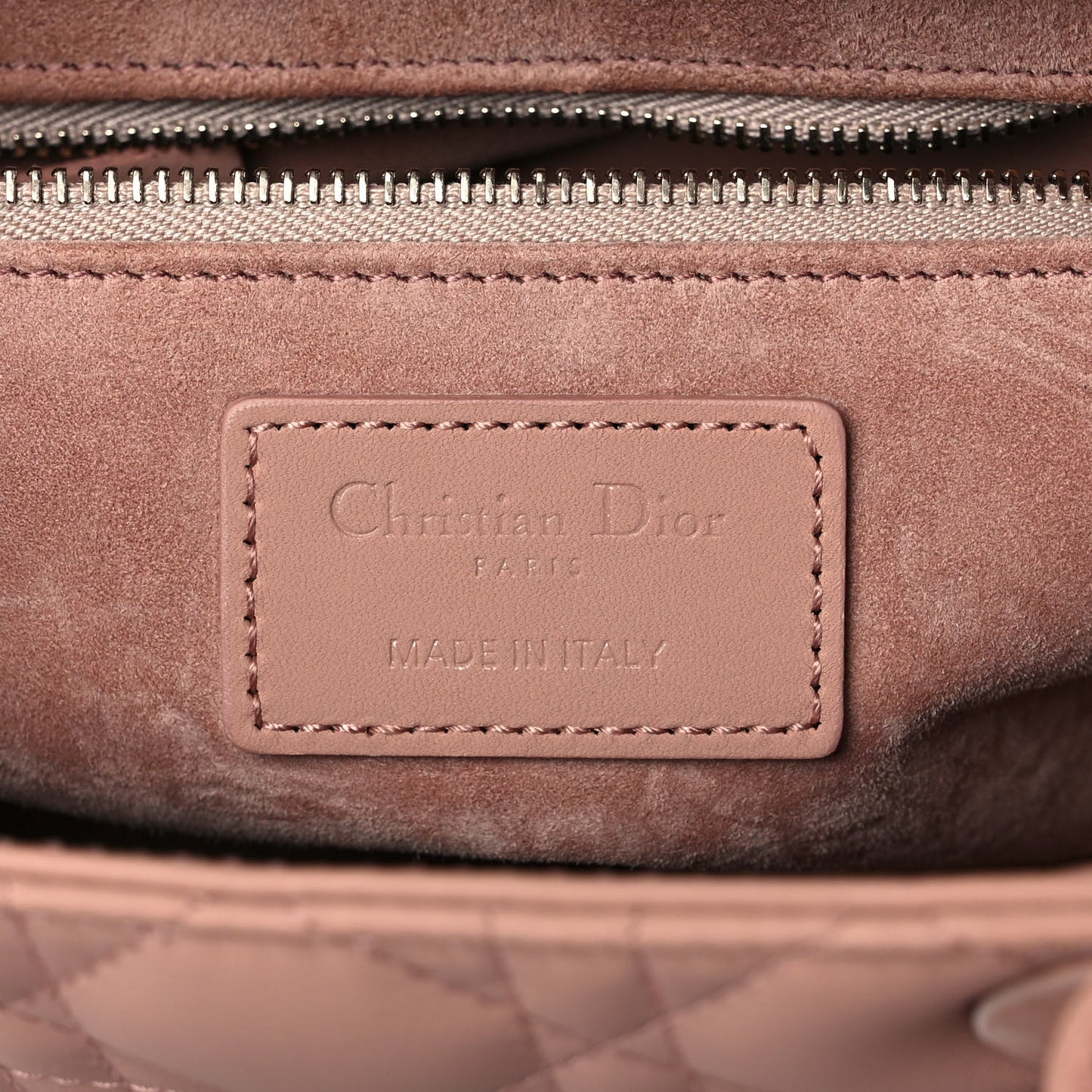Ultra Matte Calfskin Cannage Medium Lady Dior Beige