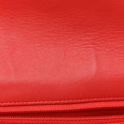 Chanel Lambskin Quilted Mini Rectangular Flap Red 11 of 12