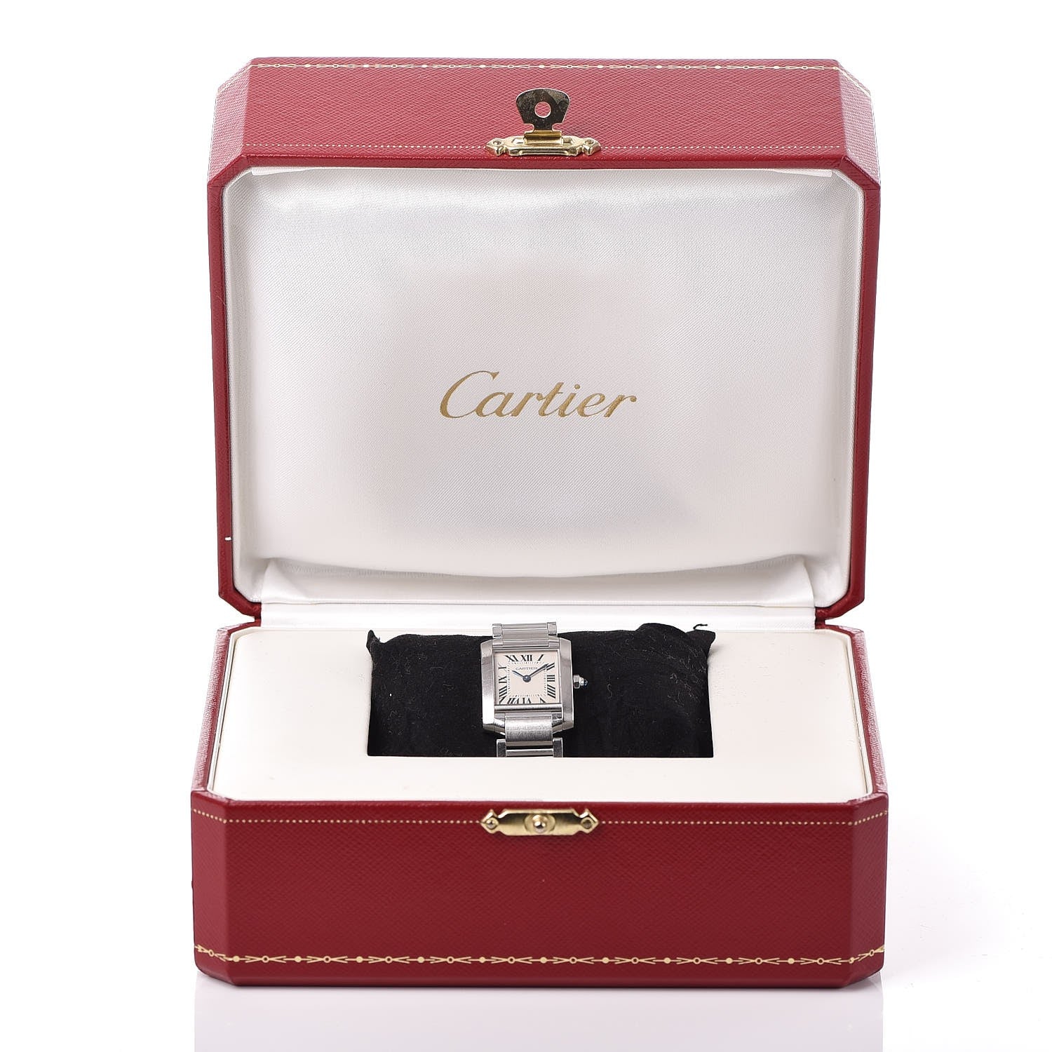 Cartier Stainless Steel 20mm Tank Francaise Quartz Watch 10 of 10