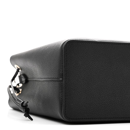 Louis Vuitton Calfskin Nano Lockme Bucket Black 8 of 10