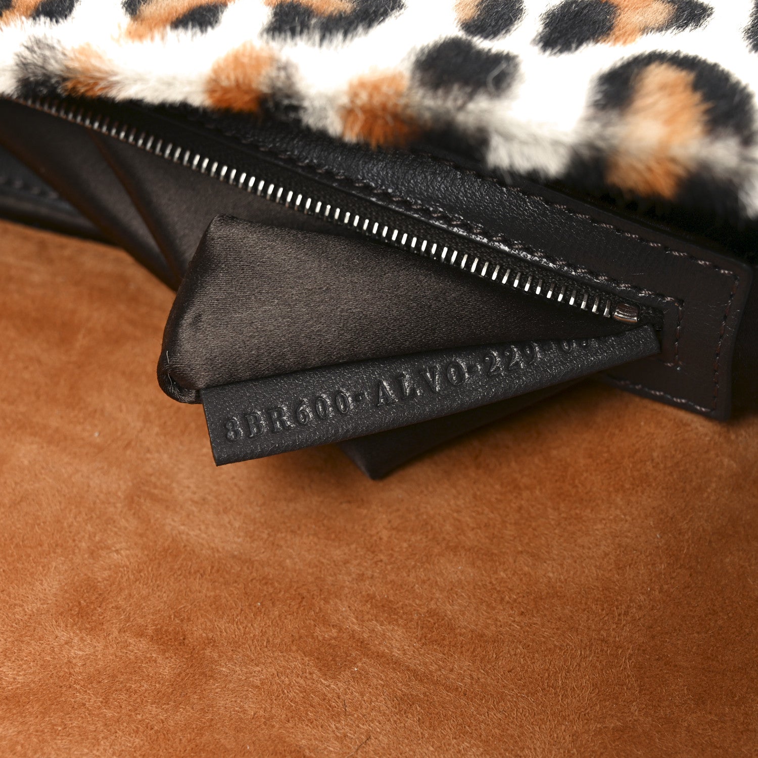 Fendi Calf Hair Leopard Print Baguette Moro 7 of 10