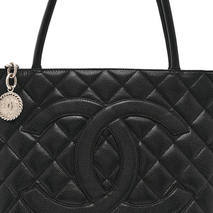 Chanel Caviar Quilted Medallion Tote Black 8 of 11