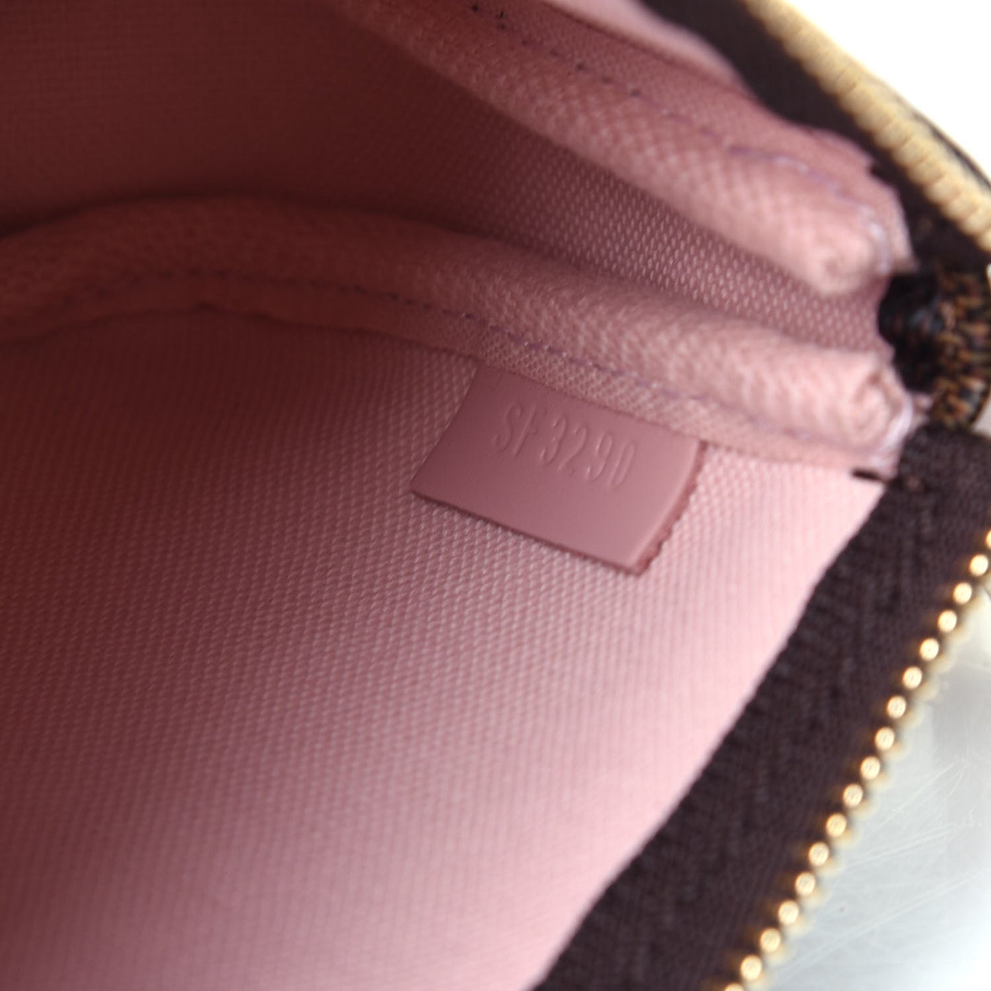 Damier Ebene 2020 Christmas Animation Big Wheel Mini Pochette Accessories Rose Ballerine