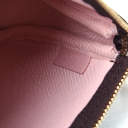 Louis Vuitton Damier Ebene 2020 Christmas Animation Big Wheel Mini Pochette Accessories Rose Ballerine 7 of 10