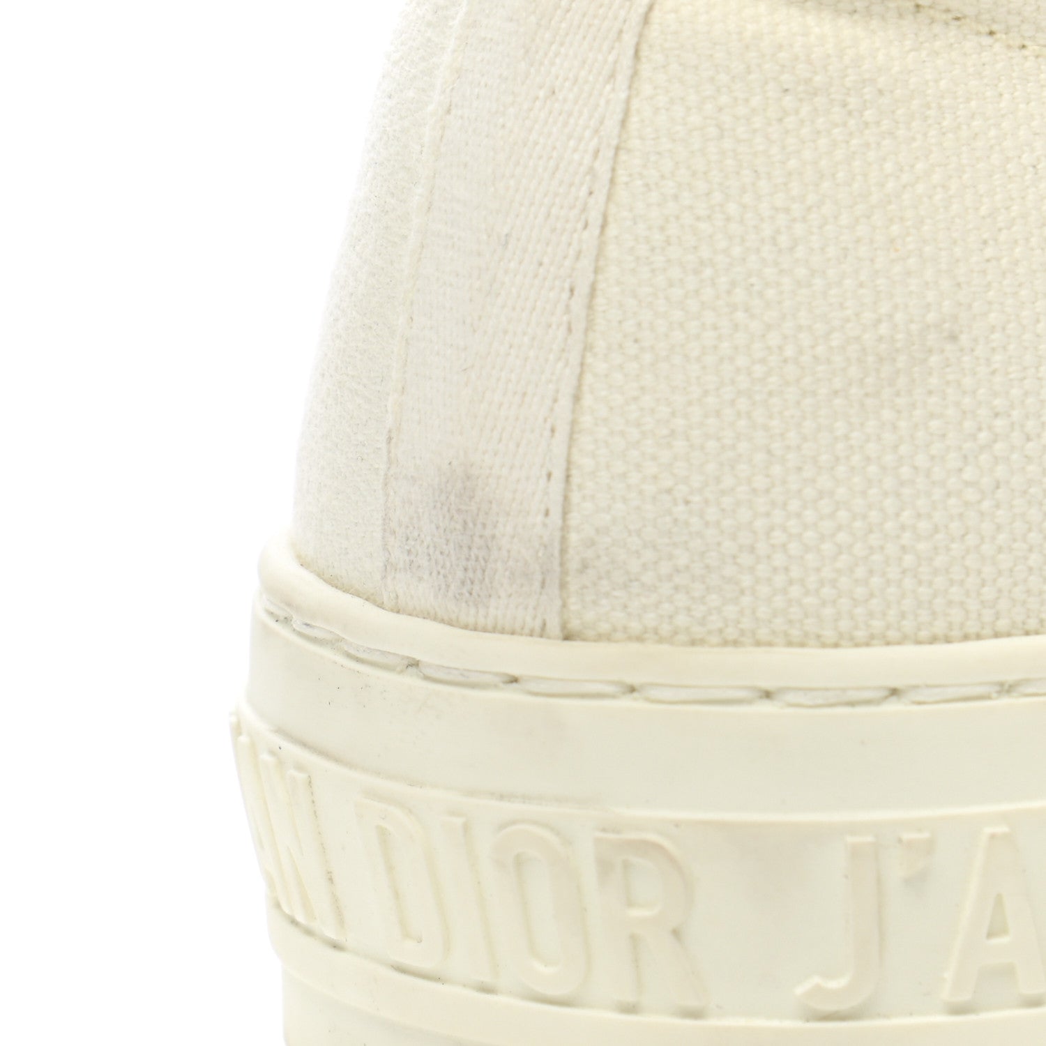 Christian Dior Canvas Walk 'N' Dior Low Top Sneakers 39.5 Milk 9 of 13