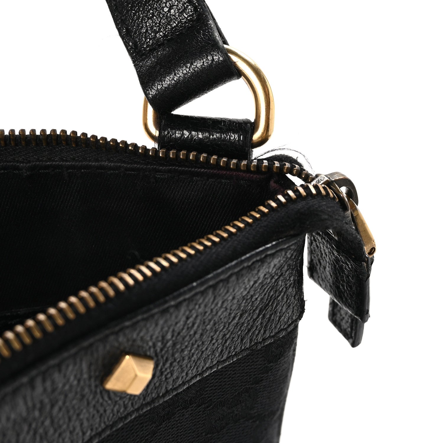 Gucci Monogram Studded Messenger Black 11 of 12