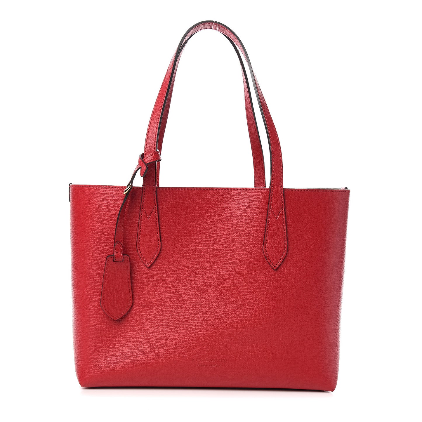 Haymarket Check Small Reversible Tote Poppy Red