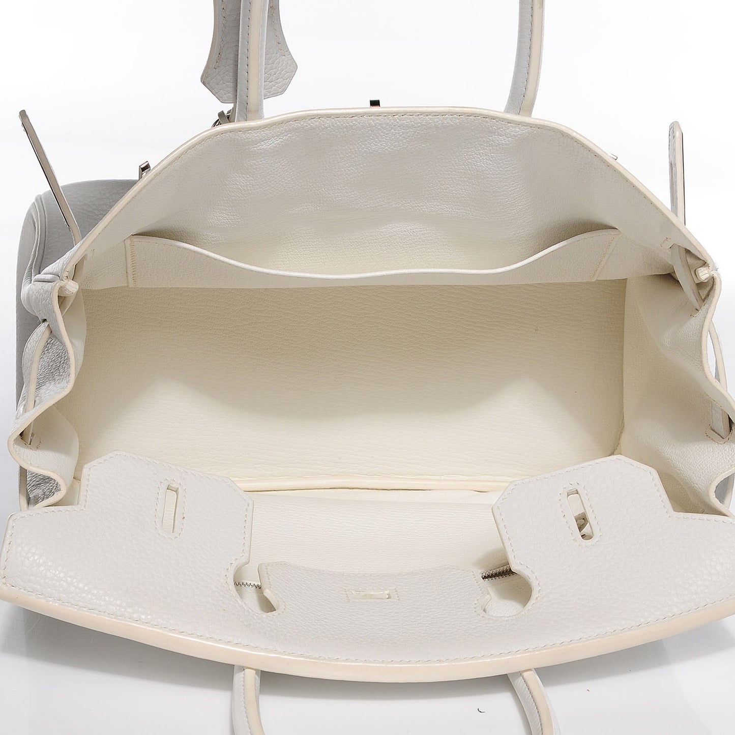Taurillon Clemence Birkin 30 White