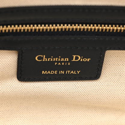 Christian Dior Perforated Calfskin Small Dior Vibe Classic Bowling Bag White 6 of 9