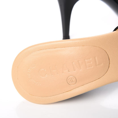 Chanel Lambskin CC Mules 6 Black 8 of 13