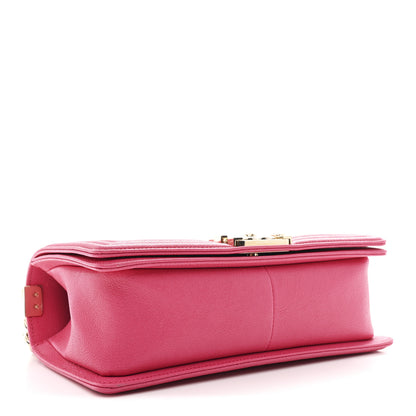 Chanel Caviar Quilted Medium Boy Flap Pink 4 of 12