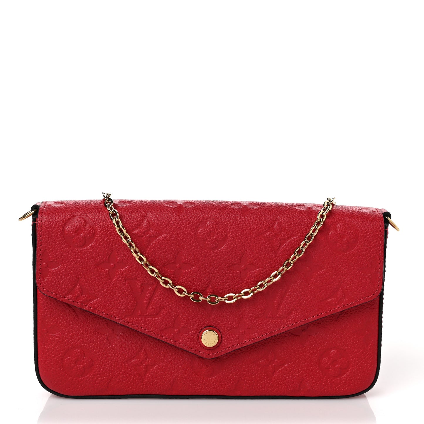 Empreinte Pochette Felicie Chain Wallet Scarlet