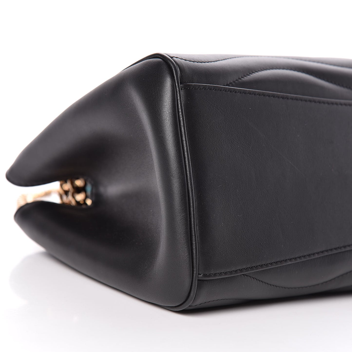 Calfskin New Wave Chain Tote Black