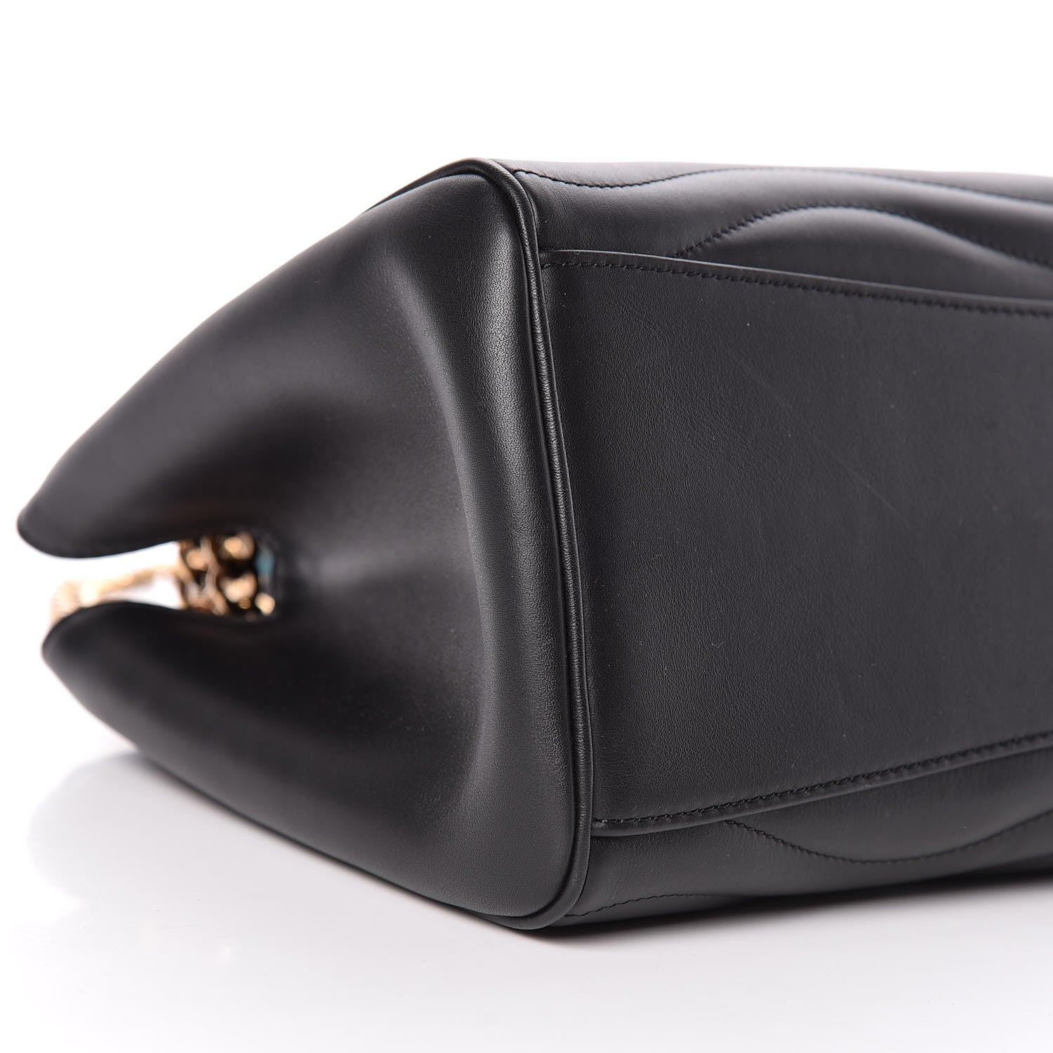Louis Vuitton Calfskin New Wave Chain Tote Black 5 of 10
