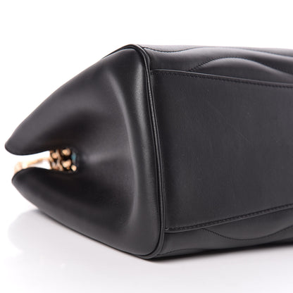 Louis Vuitton Calfskin New Wave Chain Tote Black 5 of 10
