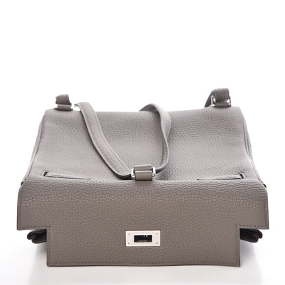 Hermes Taurillon Clemence Kelly Ado Backpack Etain 13 of 25