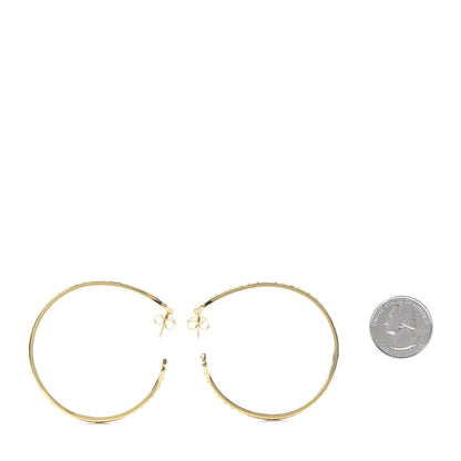 Louis Vuitton Nanogram Sweet Dreams Hoop Earrings GM Gold 1 of 8